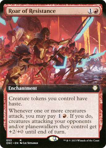 Roar of Resistance (Extended Art) [Phyrexia: All Will Be One Commander] - The Mythic Store | 24h Order Processing