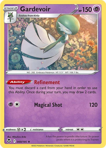 Gardevoir (069/195) [Sword & Shield: Silver Tempest] - The Mythic Store | 24h Order Processing