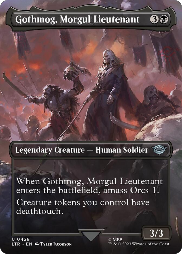 Gothmog, Morgul Lieutenant (Borderless Alternate Art) [The Lord of the Rings: Tales of Middle-Earth] - The Mythic Store | 24h Order Processing