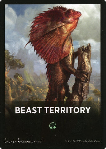 Beast Territory Theme Card [Dominaria United Tokens] - The Mythic Store | 24h Order Processing