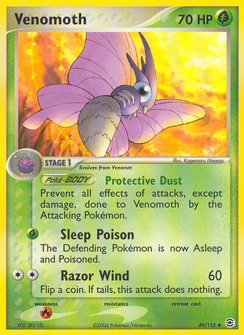 Venomoth (49/112) [EX: FireRed & LeafGreen] - The Mythic Store | 24h Order Processing