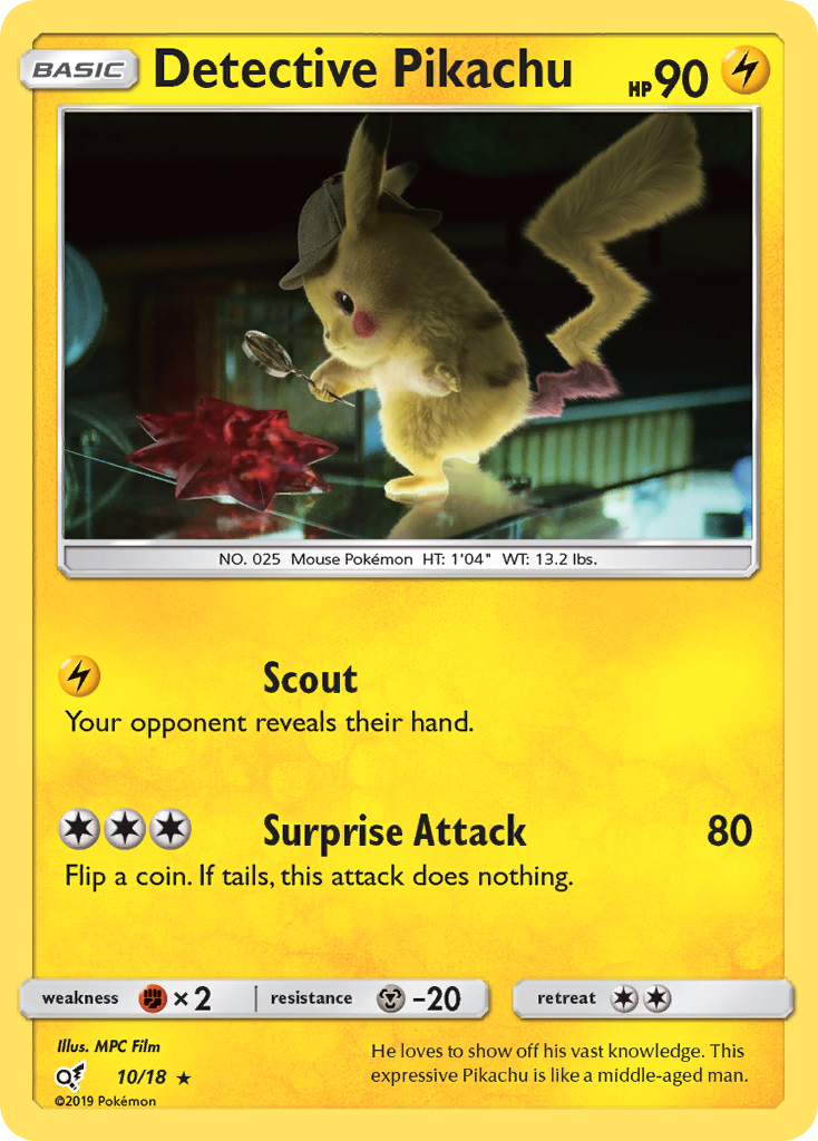 Detective Pikachu (10/18) [Sun & Moon: Detective Pikachu] - The Mythic Store | 24h Order Processing