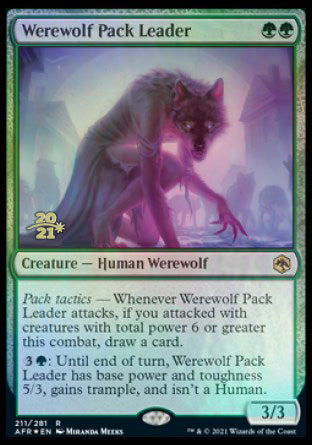 Werewolf Pack Leader [Dungeons & Dragons: Adventures in the Forgotten Realms Prerelease Promos] - The Mythic Store | 24h Order Processing