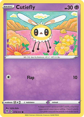 Cutiefly (078/203) [Sword & Shield: Evolving Skies] - The Mythic Store | 24h Order Processing