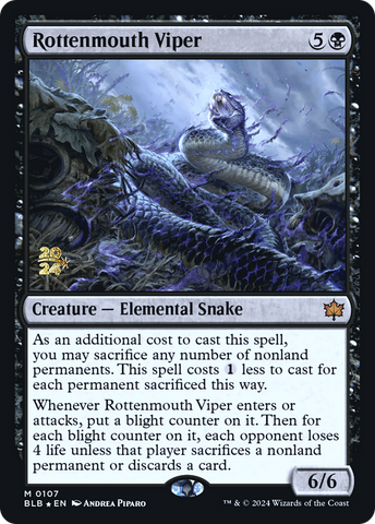 Rottenmouth Viper [Bloomburrow Prerelease Promos] - The Mythic Store | 24h Order Processing