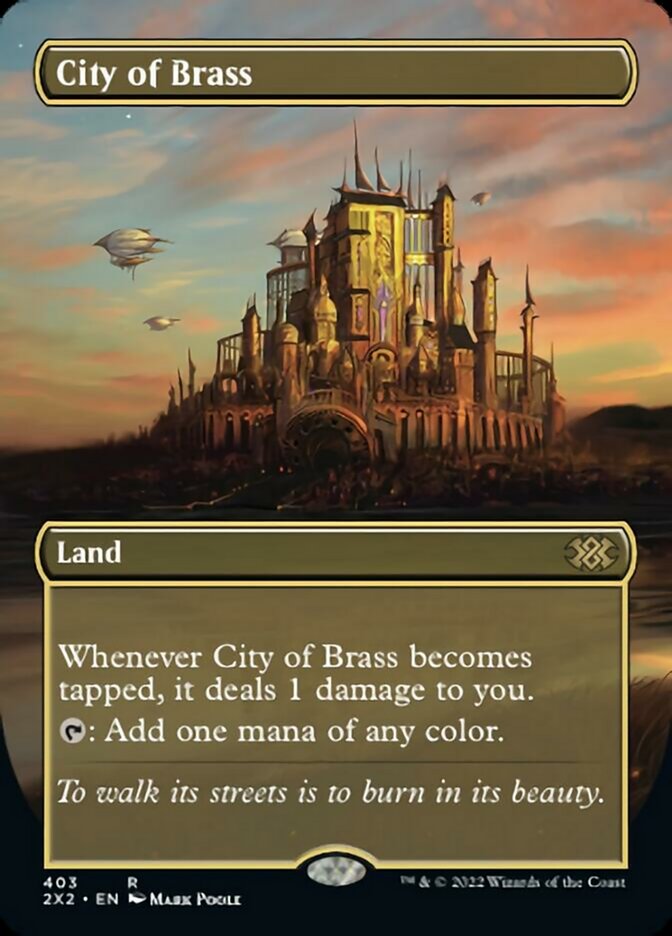 City of Brass (Borderless Alternate Art) [Double Masters 2022] - The Mythic Store | 24h Order Processing