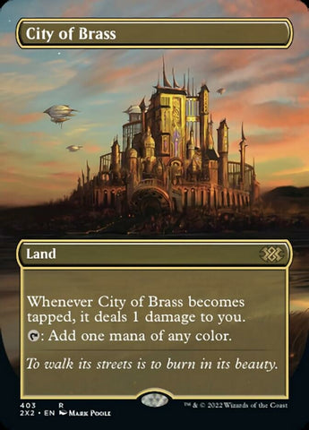 City of Brass (Borderless Alternate Art) [Double Masters 2022] - The Mythic Store | 24h Order Processing