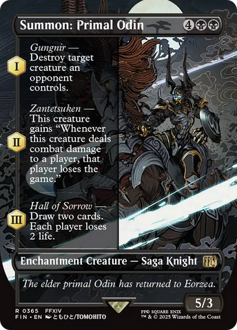Summon: Primal Odin (Borderless) [FINAL FANTASY] - The Mythic Store | 24h Order Processing