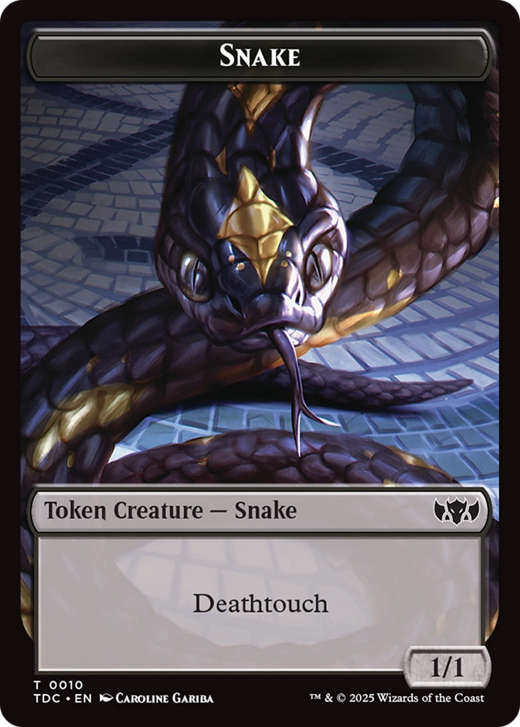 Snake // Myr Double-Sided Token [Tarkir: Dragonstorm Commander Tokens] - The Mythic Store | 24h Order Processing
