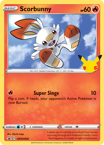 Scorbunny (SWSH002) (Jumbo Card) [First Partner Pack] - The Mythic Store | 24h Order Processing