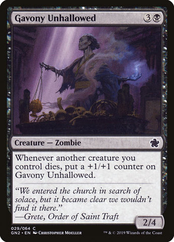 Gavony Unhallowed [Game Night 2019] - The Mythic Store | 24h Order Processing