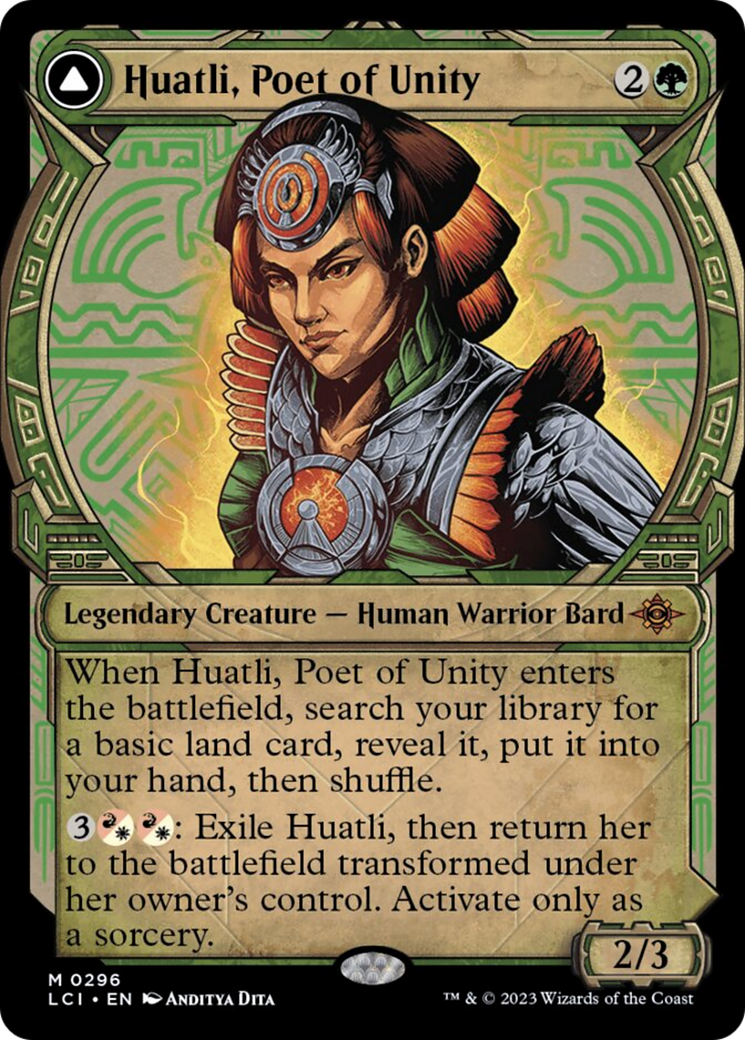 Huatli, Poet of Unity // Roar of the Fifth People (Showcase) [The Lost Caverns of Ixalan] - The Mythic Store | 24h Order Processing