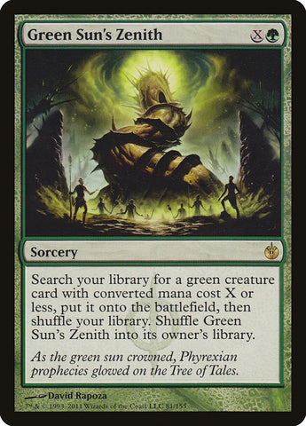 Green Sun's Zenith [Mirrodin Besieged] - The Mythic Store | 24h Order Processing