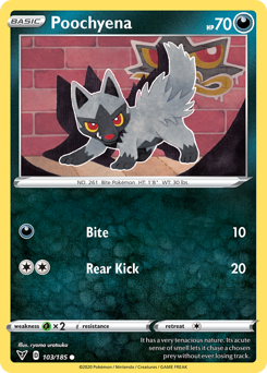 Poochyena (103/185) [Sword & Shield: Vivid Voltage] - The Mythic Store | 24h Order Processing