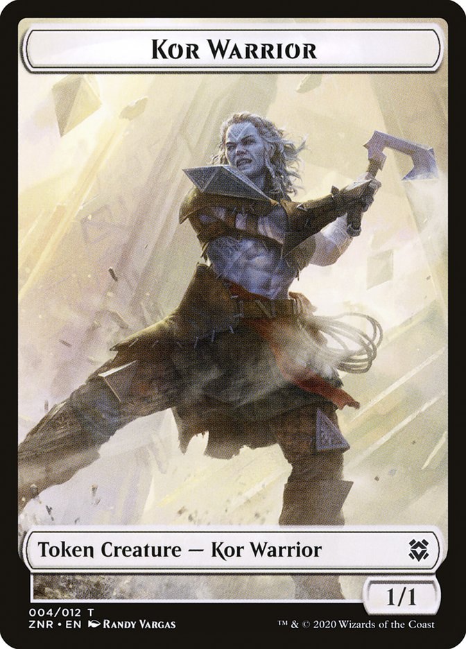 Copy // Kor Warrior Double-Sided Token [Zendikar Rising Tokens] - The Mythic Store | 24h Order Processing