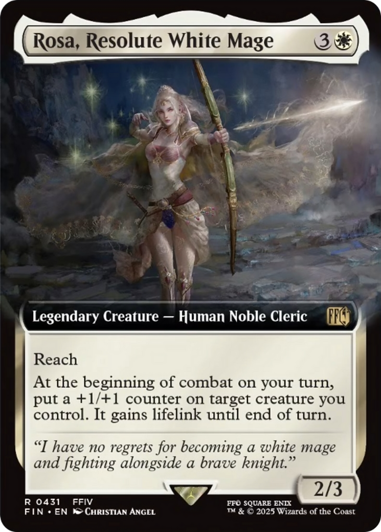 Rosa, Resolute White Mage (Extended Art) [FINAL FANTASY] - The Mythic Store | 24h Order Processing