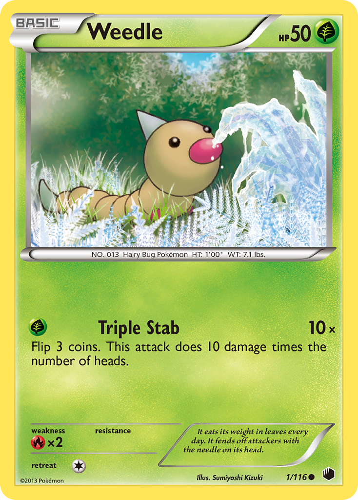 Weedle (1/116) [Black & White: Plasma Freeze] - The Mythic Store | 24h Order Processing