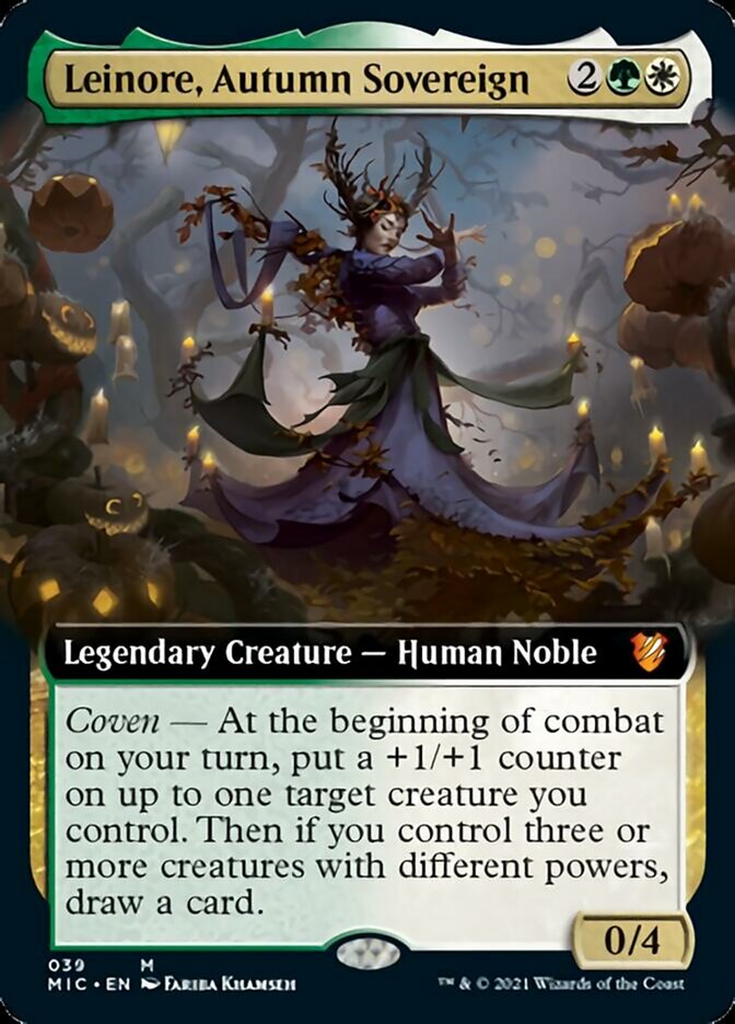 Leinore, Autumn Sovereign (Extended Art) [Innistrad: Midnight Hunt Commander] - The Mythic Store | 24h Order Processing