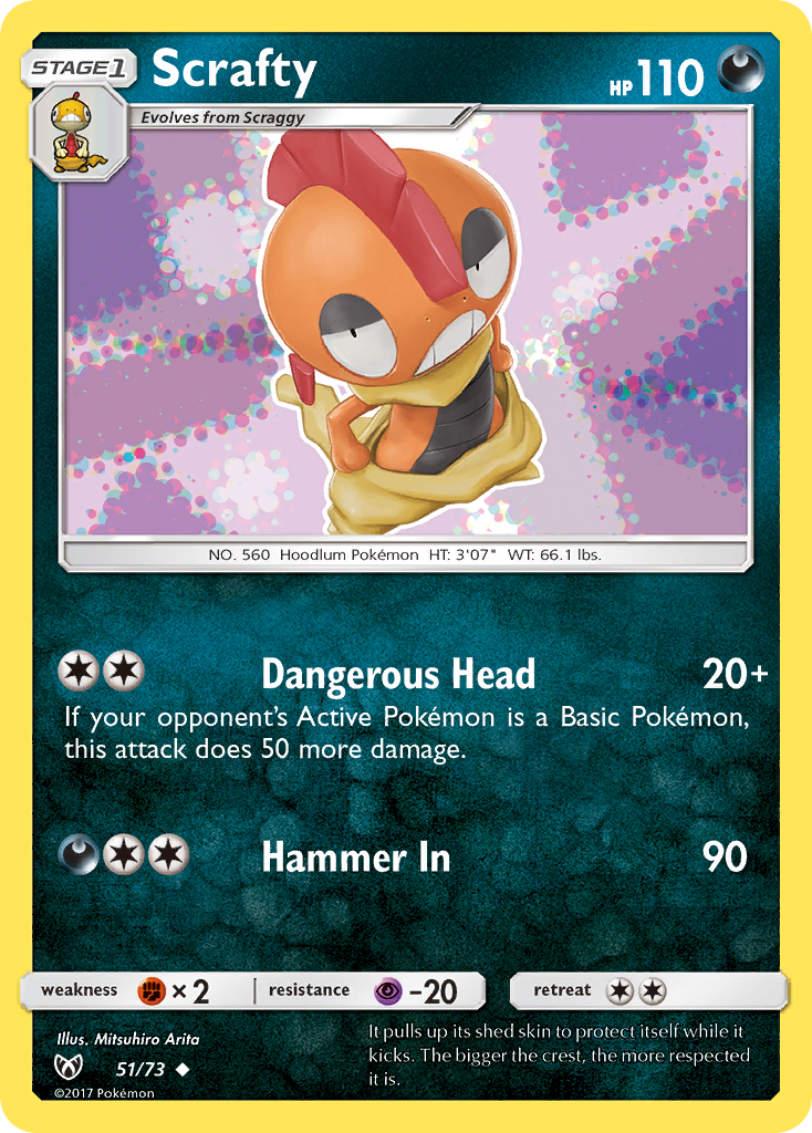 Scrafty (51/73) [Sun & Moon: Shining Legends] - The Mythic Store | 24h Order Processing
