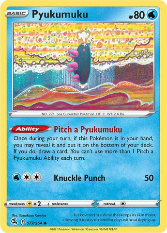 Pyukumuku (077/264) [Sword & Shield: Fusion Strike] - The Mythic Store | 24h Order Processing