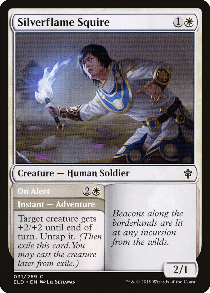 Silverflame Squire // On Alert [Throne of Eldraine] - The Mythic Store | 24h Order Processing
