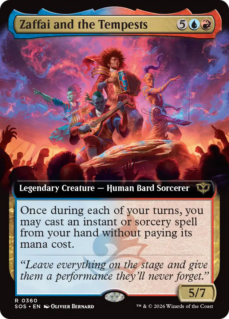 Zaffai and the Tempests (Extended Art) [Secrets of Strixhaven] - The Mythic Store | 24h Order Processing