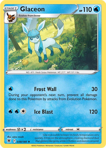 Glaceon (038/189) [Sword & Shield: Astral Radiance] - The Mythic Store | 24h Order Processing