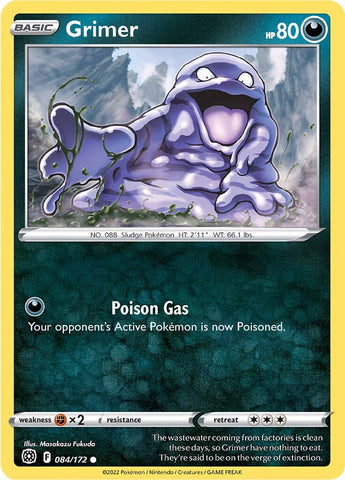 Grimer (084/172) [Sword & Shield: Brilliant Stars] - The Mythic Store | 24h Order Processing