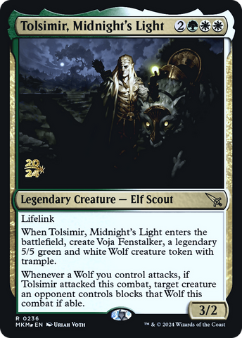 Tolsimir, Midnight's Light [Murders at Karlov Manor Prerelease Promos] - The Mythic Store | 24h Order Processing