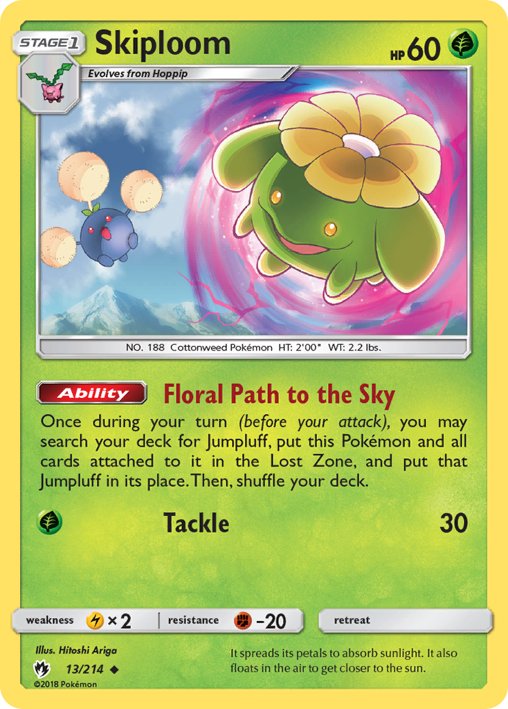 Skiploom (13/214) [Sun & Moon: Lost Thunder] - The Mythic Store | 24h Order Processing