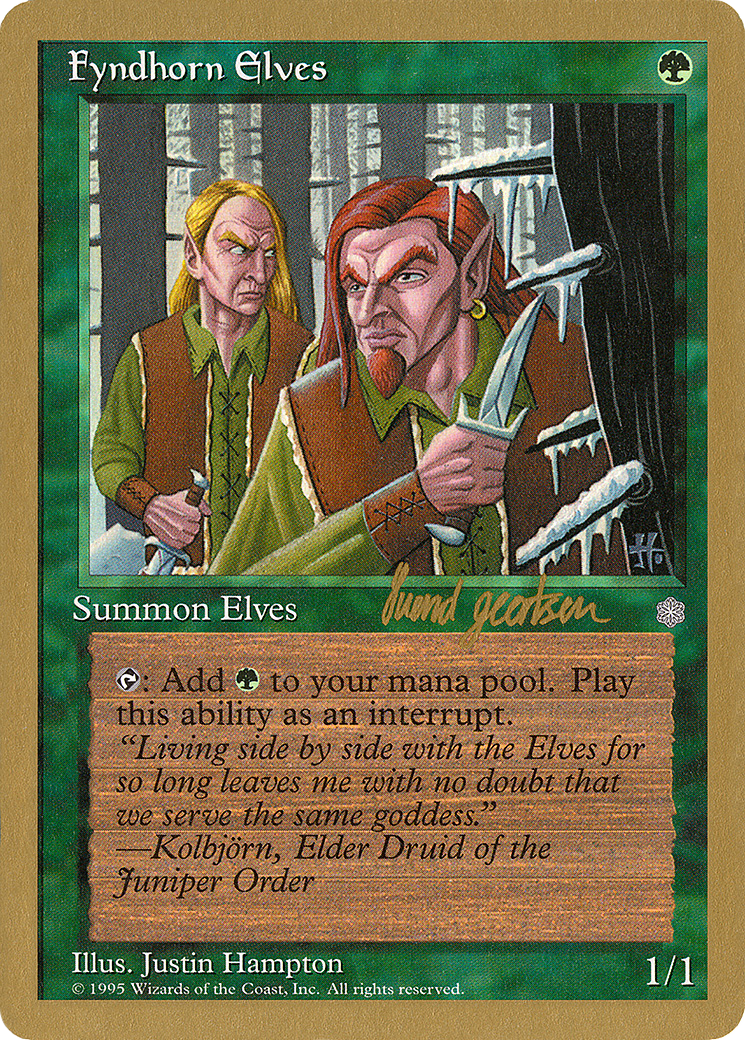 Fyndhorn Elves (Svend Geertsen) [World Championship Decks 1997] - The Mythic Store | 24h Order Processing