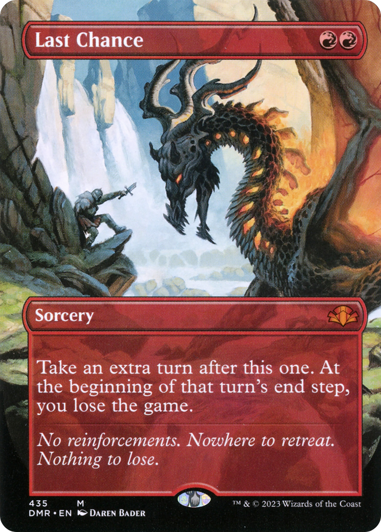 Last Chance (Borderless Alternate Art) [Dominaria Remastered] - The Mythic Store | 24h Order Processing