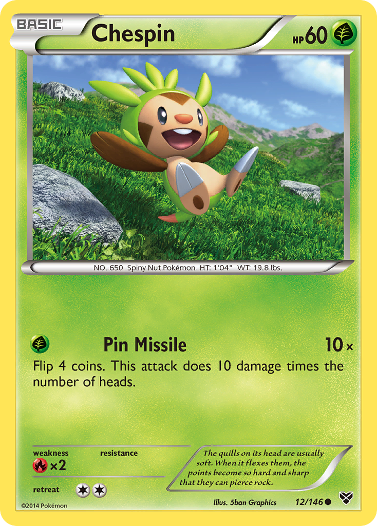 Chespin (12/146) [XY: Base Set] - The Mythic Store | 24h Order Processing