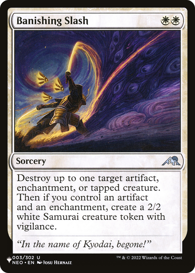 Banishing Slash [The List] - The Mythic Store | 24h Order Processing