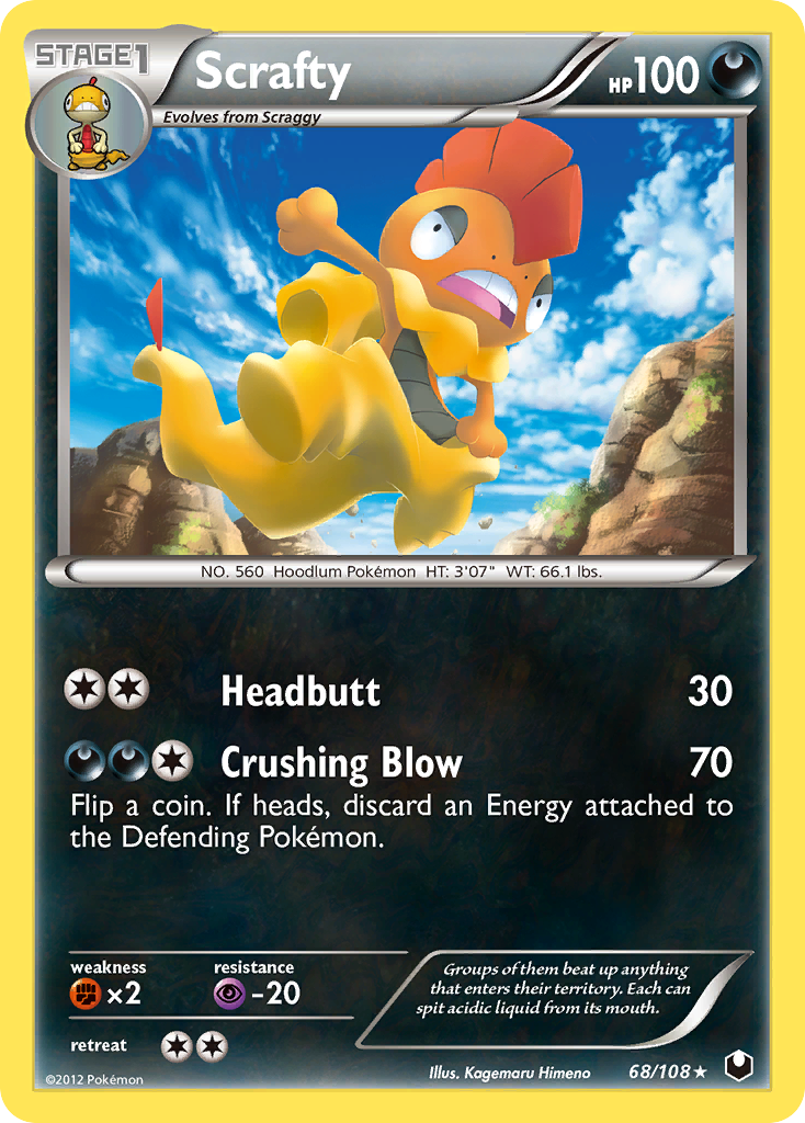 Scrafty (68/108) [Black & White: Dark Explorers] - The Mythic Store | 24h Order Processing