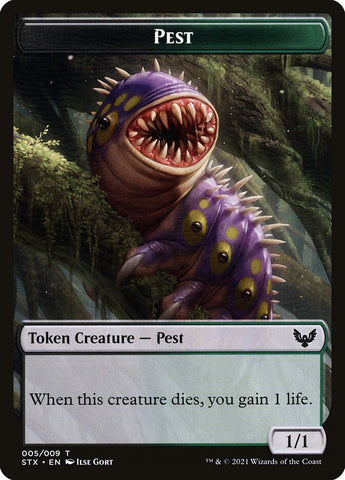 Pest (005) // Blood (017) Double-Sided Token [Challenger Decks 2022 Tokens] - The Mythic Store | 24h Order Processing