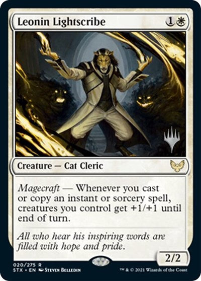 Leonin Lightscribe (Promo Pack) [Strixhaven: School of Mages Promos] - The Mythic Store | 24h Order Processing