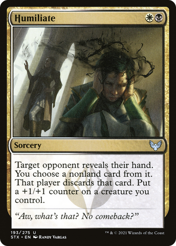 Humiliate [Strixhaven: School of Mages] - The Mythic Store | 24h Order Processing