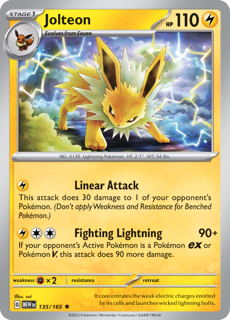Jolteon (135/165) [Scarlet & Violet 151] - The Mythic Store | 24h Order Processing