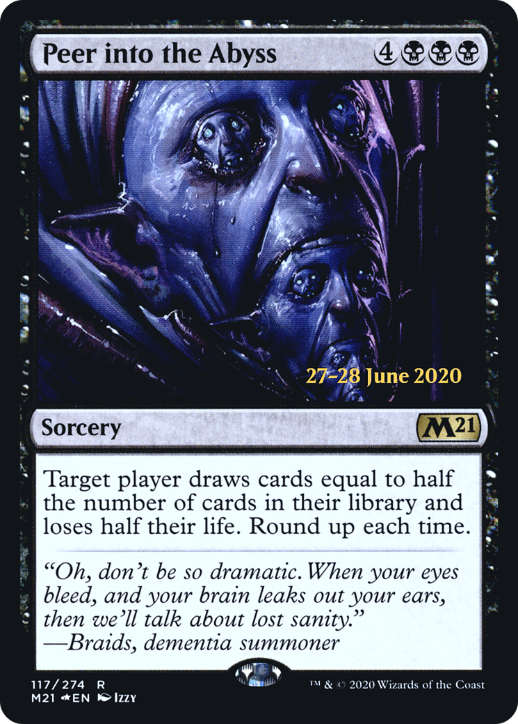 Peer into the Abyss [Core Set 2021 Prerelease Promos] - The Mythic Store | 24h Order Processing