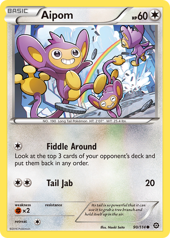 Aipom (90/114) [XY: Steam Siege] - The Mythic Store | 24h Order Processing
