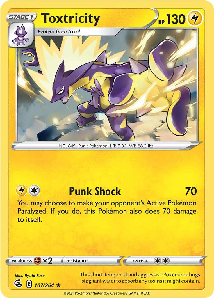 Toxtricity (107/264) [Sword & Shield: Fusion Strike] - The Mythic Store | 24h Order Processing