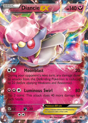 Diancie EX (XY43) [XY: Black Star Promos] - The Mythic Store | 24h Order Processing
