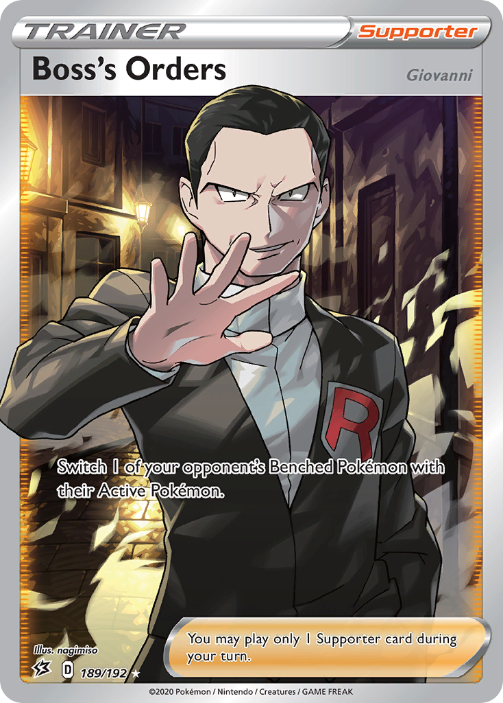 Boss's Orders (189/192) (Giovanni) [Sword & Shield: Rebel Clash] - The Mythic Store | 24h Order Processing