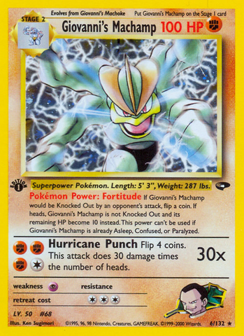 Giovanni's Machamp (6/132) [Gym Challenge 1st Edition] - The Mythic Store | 24h Order Processing