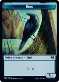 Bird (005) // Soldier Double-Sided Token [Kaldheim Commander Tokens] - The Mythic Store | 24h Order Processing
