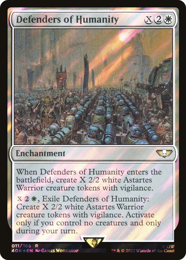 Defenders of Humanity (Surge Foil) [Warhammer 40,000] - The Mythic Store | 24h Order Processing