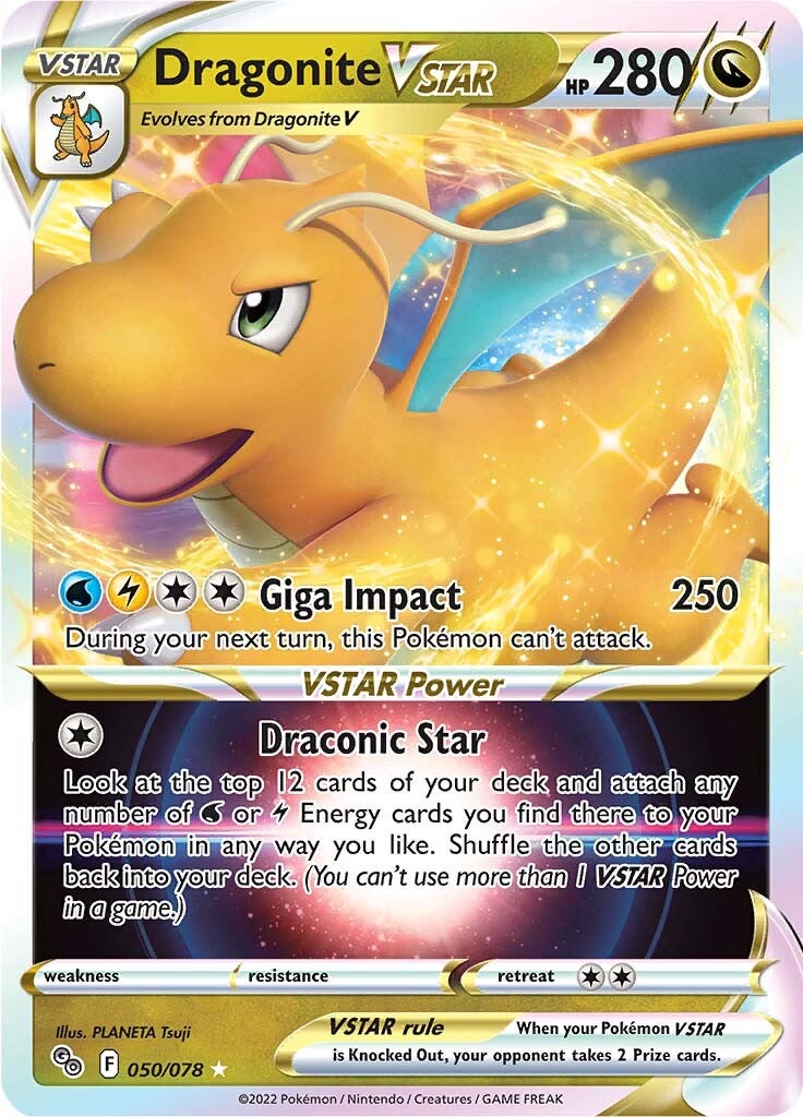 Dragonite VSTAR (050/078) [Pokémon GO] - The Mythic Store | 24h Order Processing