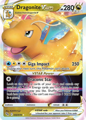 Dragonite VSTAR (050/078) [Pokémon GO] - The Mythic Store | 24h Order Processing