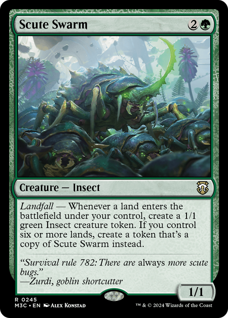 Scute Swarm (Ripple Foil) [Modern Horizons 3 Commander] - The Mythic Store | 24h Order Processing